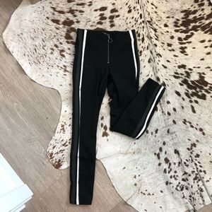 Zara TRF Leggings w/ Racing Stripes